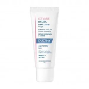 DUCRAY CRÈME LÉGÈRE VISAGE CRÈME HYDRATANTE VISAGE PEAU SÈCHE ICTYANE HYDRA 40 ML