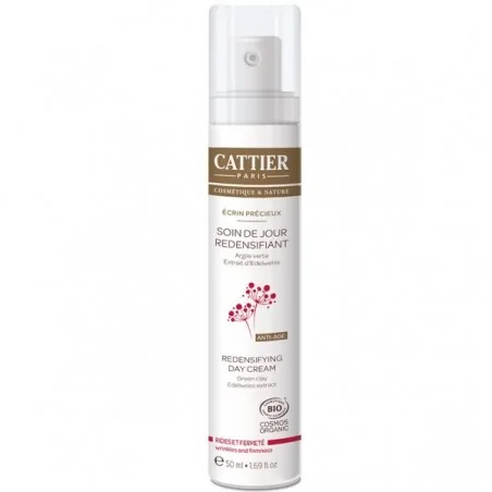 CATTIER SOIN DE JOUR REDENSIFIANT BIO RIDES ET FERMETÉ ECRIN PRÉCIEUSE 50ML