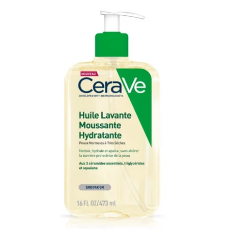 CERAVE HUILE LAVANTE MOUSSANTE HYDRATANTE 473ML