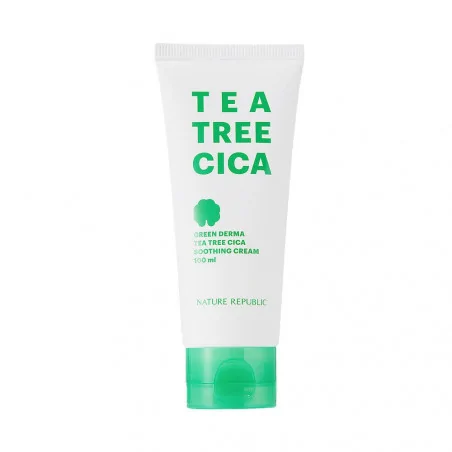 NATURE REPUBLIC GREEN DERMA TEA TREE CICA SOOTHING CREAM 100ML