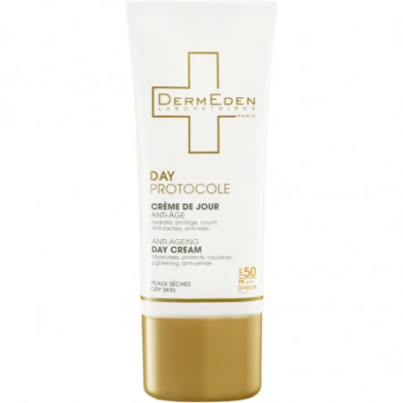 DERMEDEN CRÈME DE JOUR ANTI AGE SPF 50+ PEAUX SÈCHES