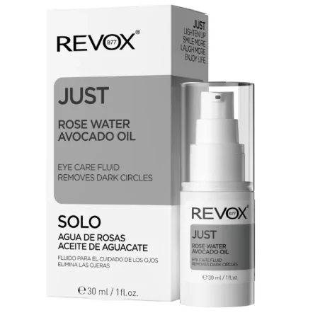 REVOX B77 JUST FLUIDE CONTOUR DES YEUX À L'HUILE D'AVOCAT ET À L'EAU DE ROSE 30 ML