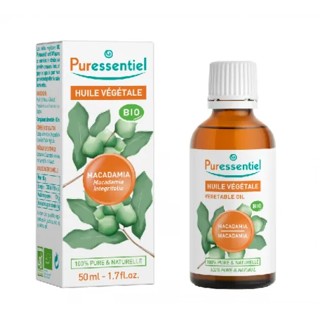 PURESSENTIEL HUILE VÉGÉTALE MACADAMIA BIO 50ML