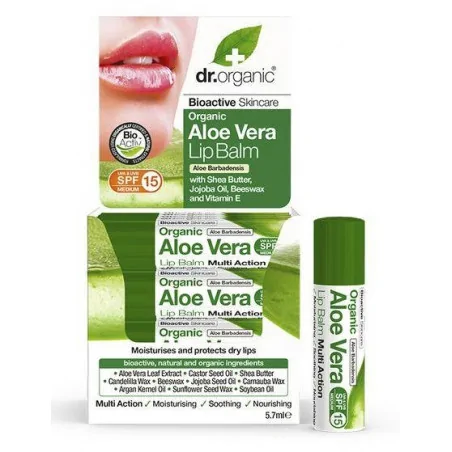 DR. ORGANIC BAUME LÈVRES À L'ALOE VERA 5.7 ML
