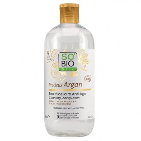SO BIO EAU MICELLAIRE ANTI-ÂGE ARGAN 500ML