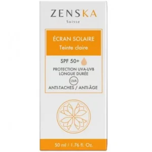 ZENSKA ÉCRAN SOLAIRE TEINTE CLAIRE – 50ML