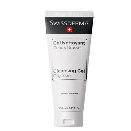 SWISSDERMA GEL NETTOYANT PEAUX GRASSES 200ML