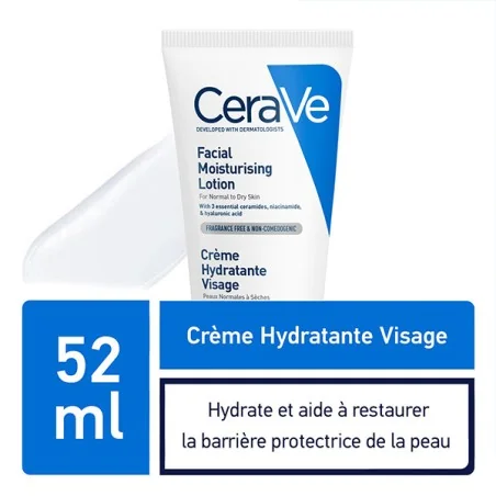 CERAVE CRÈME HYDRATANTE VISAGE – 52 ML