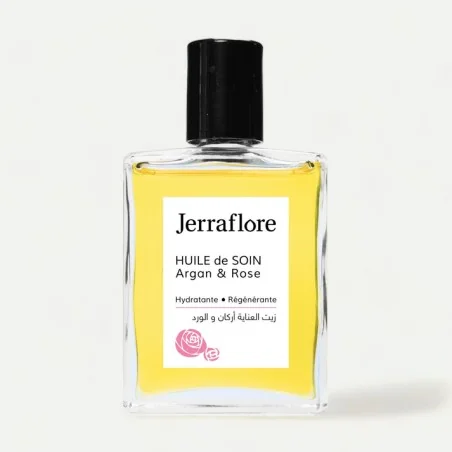JERRAFLORE HUILE DE SOIN ARGAN / ROSE 60ML