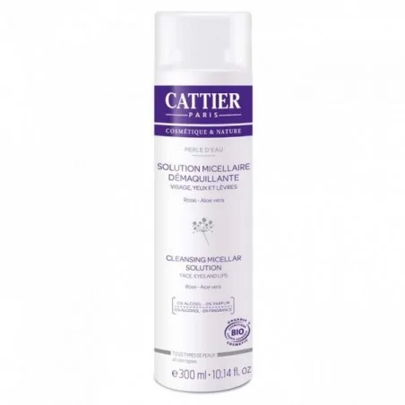 CATTIER SOLUTION MICELLAIRE DEMAQUILLANTE - PERLE D'EAU - 300ML