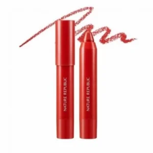 NATURE REPUBLIC BY FLOWER ECO CRAYON LIP VELVET 03 HIBISCUS