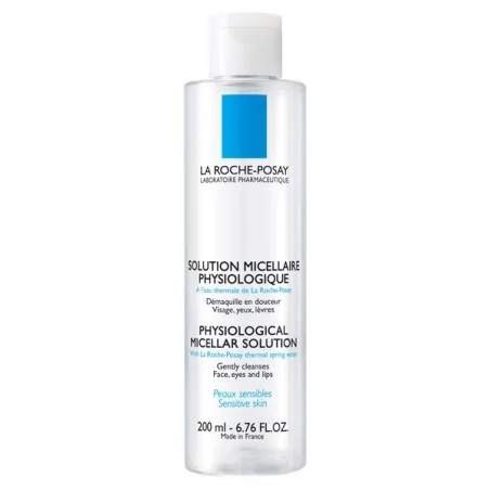 LA ROCHE-POSAY SOLUTION MICELLAIRE PHYSIOLOGIQUE 200ML DÉMAQUILLE EN DOUCEUR - VISAGE, YEUX ET LÈVRES