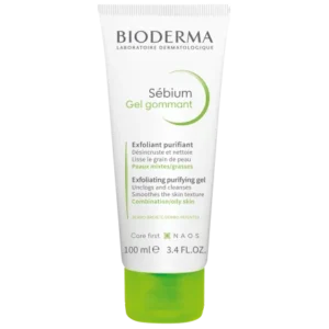 BIODERMA SEBIUM GEL GOMMANT PURIFIANT 100ML DÉSINCRUSTE ET NETTOIE