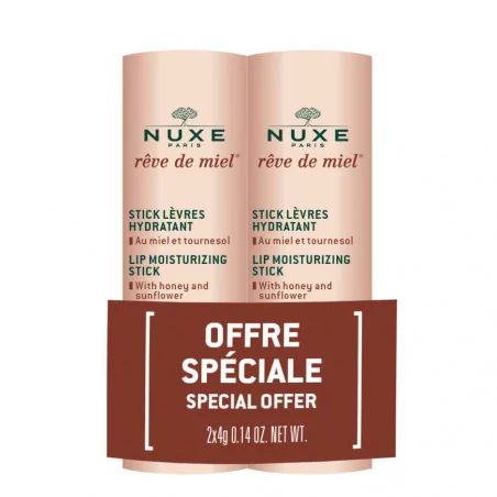 NUXE RÊVE DE MIEL - DUO STICK LÈVRES 2 X 4G