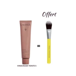 CAUDALIE VINOCRUSH CREME TEINTEE 30 ML TEINTE 5 ACHETE + BENECOS PINCEAU FOND DE TEINT OFFERT