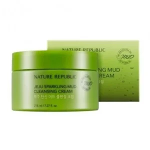 NATURE REPUBLIC JEJU SPARKLING MUD CLEANSING CREAM 215ML
