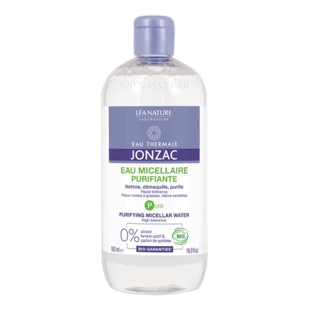 JONZAC EAU MICELLAIRE PURIFIANTE 500ML