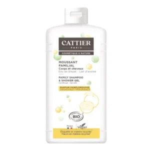 CATTIER MOUSSANT FAMILIAL - CORPS ET CHEVEUX - SANS SAVON 500ML