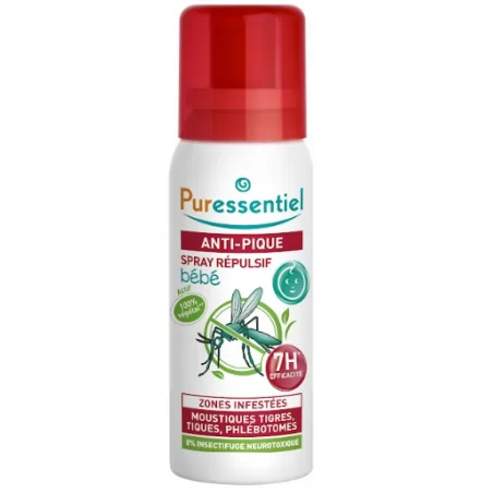 PURESSENTIEL ANTI PIQUE SPRAY RÉPULSIF BEBE 60ML