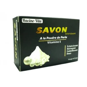 RACINE VITA SAVON ÉCLAIRCISSANT A LA POUDRE DE PERLE ET VITAMINE E 80 GR
