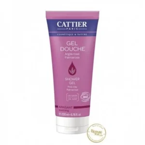 CATTIER GEL DOUCHE APAISANT -ARGILE ROSE/ALOE VERA 200ML