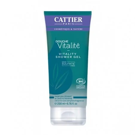 CATTIER DOUCHE VITALITÉ SANS SULFATES CÉDRAT CRISTE MARINE 200ML