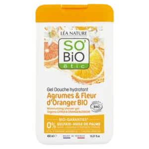 SO BIO GEL DOUCHE AGRUMES FLEURS D’ORANGER 450ML