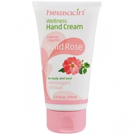 HERBACIN WELLNES ROSE SAUVAGE CRÈME MAINS TUBE DE 75 ML