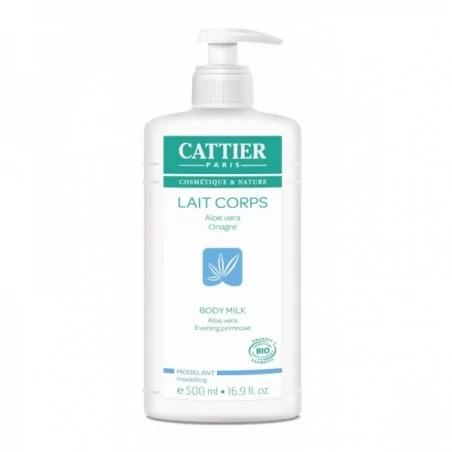 CATTIER LAIT CORPS MODELANT ALOE VERA / ONAGRE - 500ML