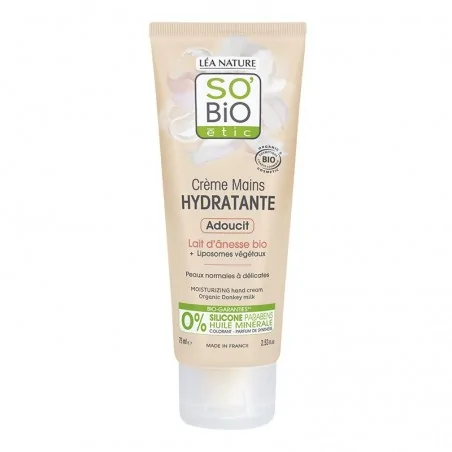 SO BIO CREME MAINS AU LAIT D’ÂNESSE 75 ML
