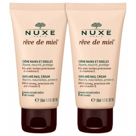 NUXE RÊVE DE MIEL - CRÈME MAINS ET ONGLES 2X50ML