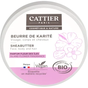 CATTIER BEURRE DE KARITE - FLEUR DES ILES 100G