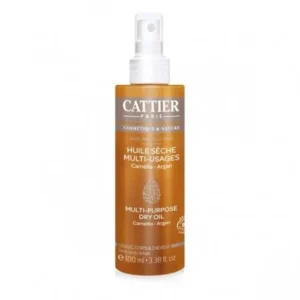 CATTIER HUILE SÈCHE MULTI-USAGES - VISAGE - CORPS - CHEVEUX - 100 ML