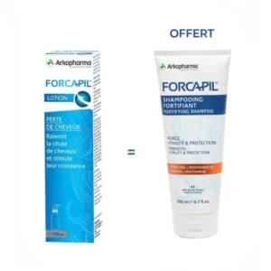 ARKOPHARMA FORCAPIL LOTION ANTI-CHUTE 150 ML ACHETE + FORCAPIL SHAMPOOING 200 ML OFFERT
