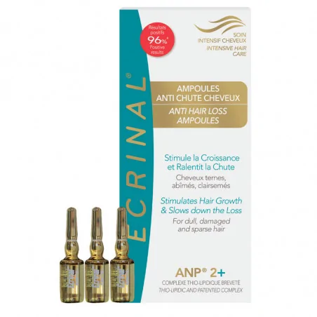 ECRINAL AMPOULES TRAITEMENT ANTI-CHUTE CHEVEUX 8X5ML