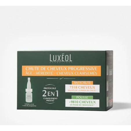LUXÉOL CHUTE DE CHEVEUX PROGRESSIVE 2 EN 1 N