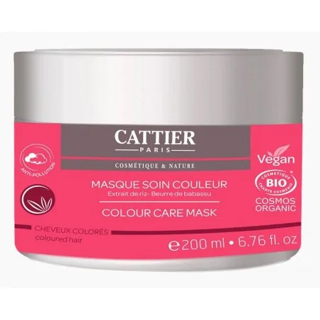 CATTIER MASQUE SOIN COULEUR BIO CHEVEUX COLORÉS 200ML