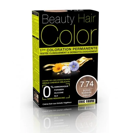 BEAUTY HAIR COLOR BLOND MARRON CHAUD 7.74 - 160ML