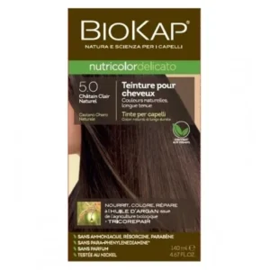 BIOKAP NUTRICOLOR DELICATO 5.0 CHÂTAIN CLAIR NATUREL
