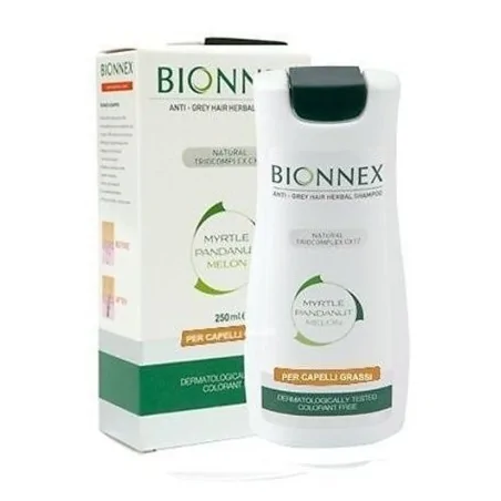 BIONNEX SHAMPOING AUX HERBES ANTI-CHEVEUX GRIS 250ML - POUR CHEVEUX GRAS, HOMME ET FEMME