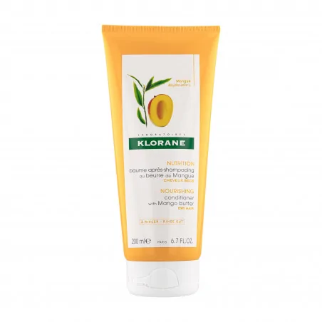 KLORANE BEURRE DE MANGUE BAUME APRES-SHAMPOOING NUTRITIF ET DEMELANT 150ML