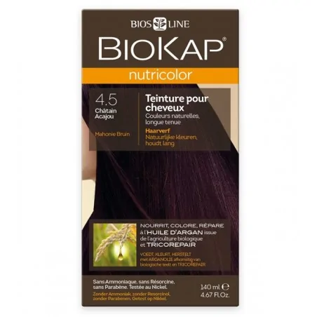 BIOKAP NUTRICOLOR 4.5 CHÂTAIN ACAJOU