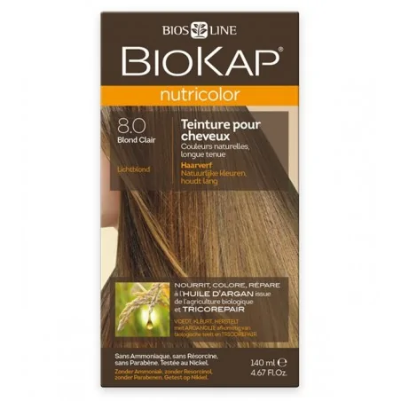 BIOKAP NUTRICOLOR 8.0 BLOND CLAIR