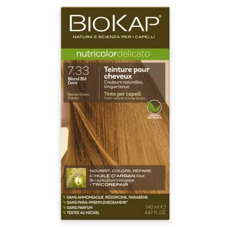 BIOKAP NUTRICOLOR DELICATO 7.33 BLOND BLÉ DORÉ