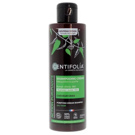 CENTIFOLIA SHAMPOING CREME PURIFIANT CHEVEUX GRAS 200ML