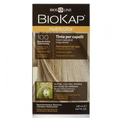 BIOKAP NUTRICOLOR 10.0 BLOND TRÈS TRÈS CLAIR