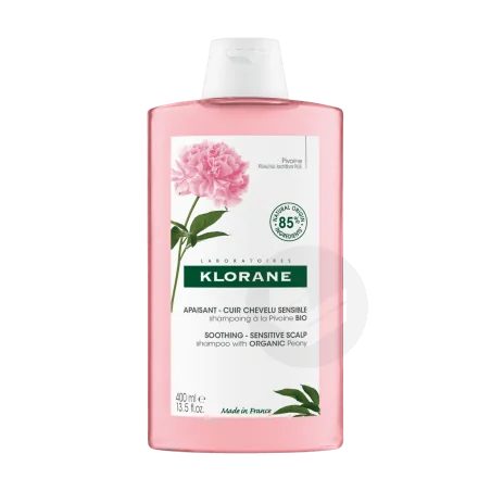 KLORANE SHAMPOING APAISANT A LA PIVOINE CUIR CHEVELU SENSIBLE 400 ML