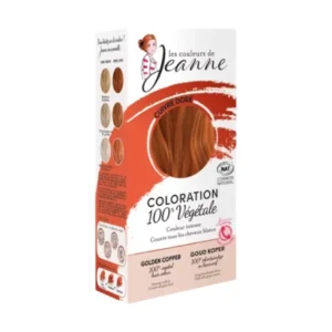 LES COULEURS DE JEANNE COLORATION CUIVRE DORE 100% VEGETALE 2X50G