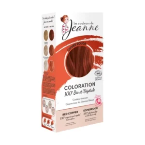 LES COULEURS DE JEANNE COLORATION CUIVRE ROUGE 100% VEGETALE2X50G