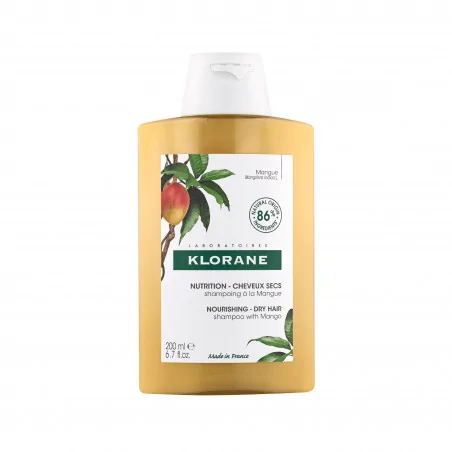 KLORANE - SHAMPOING NUTRITION À LA MANGUE - CHEVEUX SECS 200 ML